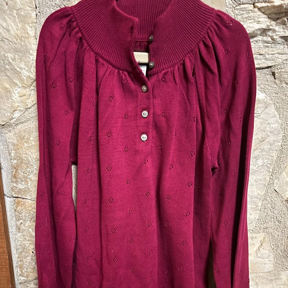 Tea Collection, long sleeve knit top, size L (8-10)